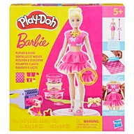 Masy plastyczne - Play-Doh Ciastolina Lalka Barbie Fashionista Falbanki Kokardki Hasbro G1361 - miniaturka - grafika 1