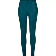 Spodnie damskie - Urban Classics Damskie spodnie damskie Washed Faux Leather Pants dla kobiet, sztuczna skóra, skinny, dostępne w 3 wariantach kolorystycznych, rozmiary XS - 5XL, Jasper, 3XL - miniaturka - grafika 1