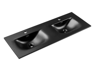 Umywalka meblowa Comad Sky 120x46 cm prostokątna czarny mat - Umywalki - miniaturka - grafika 1