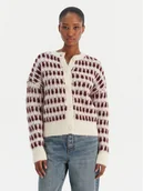 Swetry damskie - Vero Moda Kardigan Lisa 10336622 Beżowy Regular Fit - miniaturka - grafika 1