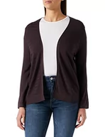 Swetry damskie - Q/S by s.Oliver Damski kardigan z dzianiny, fioletowy, L - miniaturka - grafika 1