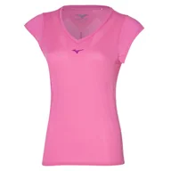 Koszulki i topy damskie - Koszulka damska Mizuno  Aero Tee Wild Orchid XS - miniaturka - grafika 1