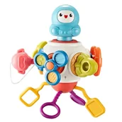 Zabawki kreatywne - WOOPIE BABY Kostka Sześciościan Montessori Sensoryczna 8w1 - miniaturka - grafika 1