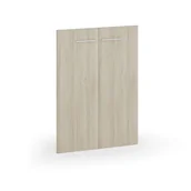 Inne meble biurowe - Drzwi skrzydłowe PRIMO, para, wysokość 1042 mm, dąb naturalny - miniaturka - grafika 1