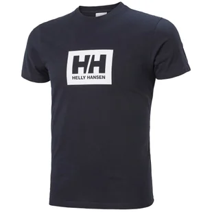 Męska Koszulka Helly Hansen Box T-Shirt Navy S - Koszulki męskie - miniaturka - grafika 1