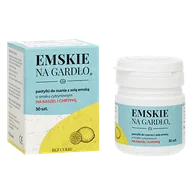 Pozostałe kosmetyki - Ziołolek EMSKIE NA GARDŁO Pastylki do ssania z solą emską o smaku cytrynowym 30 szt 9089644 - miniaturka - grafika 1