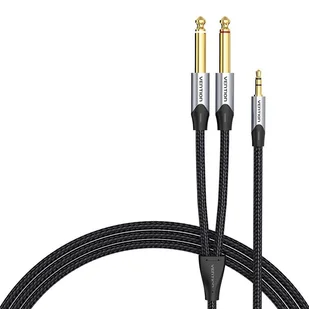 Vention Kabel audio mini jack 3.5mm do 2x jack 6.35mm męski BARHK 8m - Kable - miniaturka - grafika 1