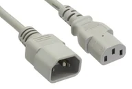 Kable komputerowe i do monitorów - InLine Kabel zasilający IEC device przedłużacz C13 16632G - miniaturka - grafika 1