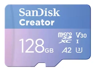 SanDisk Creator 128 GB MicroSDXC UHS-I Klasa 10 SDSQXAA-128G-GN6MS - Karty pamięci - miniaturka - grafika 1