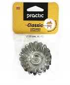 Formy do ciast - Foremki Do Babeczek 6 szt Classic 57 mm Metalowe - miniaturka - grafika 1