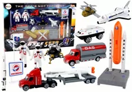 Figurki dla dzieci - Zestaw Figurek Kosmos Ciężarówka Rakieta 15 El. - miniaturka - grafika 1