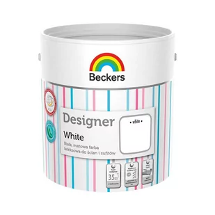 Beckers Designer White 5L Biały - Farby zewnętrzne - miniaturka - grafika 1