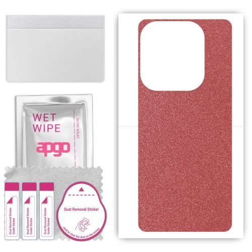 folia naklejka skórka strukturalna na TYŁ do Infinix Hot 40i - Różowy Pastel Matowy - apgo SKINS