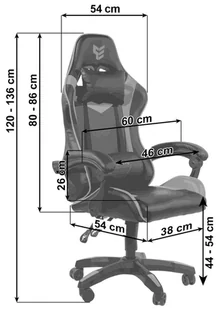 Fotel obrotowy gamingowy HERO ENZO BLACK FABRIC - Fotele gamingowe - miniaturka - grafika 16