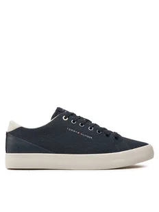 Tommy Hilfiger Tenisówki Th Hi Vulc Low Summer Cvs FM0FM05056 Granatowy - Trampki męskie - miniaturka - grafika 1