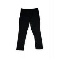 Legginsy - Czarne eleganckie spodnie damskie CALVIN KLEIN L - miniaturka - grafika 1