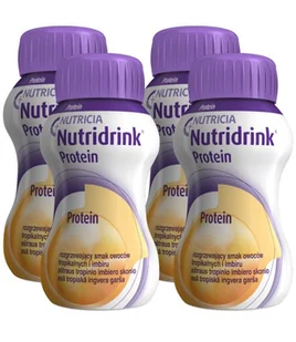 NUTRICIA Nutridrink protein rozgrzewający smak owoców tropikalnych i imbiru 4 x 125 ml - Zdrowa żywność - miniaturka - grafika 2