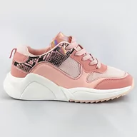 Buty sportowe damskie - SPORTOWE BUTY DAMSKIE RÓŻOWE (6348) - marka niezdefiniowana - miniaturka - grafika 1