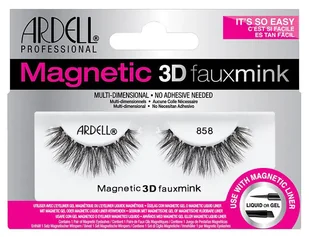 Ardell Magnetic 3D Faux Mink 858 sztuczne rzęsy 1 szt dla kobiet Black - Sztuczne rzęsy i akcesoria - miniaturka - grafika 2