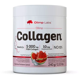 Olimp Collagen, smak arbuzowy, 240 g - Włosy, skóra, paznokcie - miniaturka - grafika 1