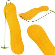 Sanki i ślizgacze - ﻿Snowboard plastikowy ślizg żółty - miniaturka - grafika 1