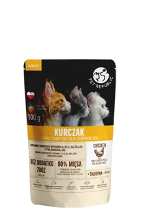 Pet Republic PetRepublic drobno siekane kawałki w delikatnym sosie kurczak 100g dla kota 57497-uniw - Mokra karma dla kotów - miniaturka - grafika 1