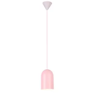 Różowa lampa wisząca z owalnym kloszem - V015-Suvio - Lampy sufitowe - miniaturka - grafika 1