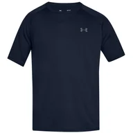 Koszulki sportowe męskie - Koszulka męska Under Armour Tech SS Tee 2.0 Rozmiar: XL / Kolor: niebieski/ciemnoszary - miniaturka - grafika 1