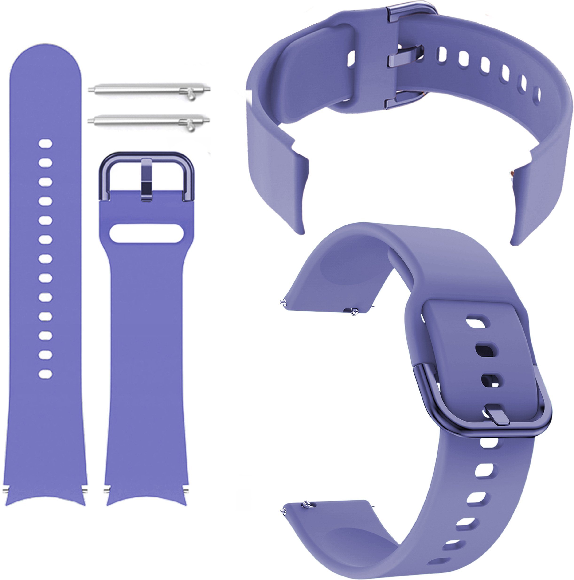 ChronSmarta Pasek ChronSmarta do smartwatch'a Amazfit GTS 2 2e 3 4 Mini BIP 3 U Pro Lite S GTR 42 mm Lawendowy