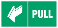 Systemy ekspozycyjne i znaki informacyjne - AC033 PULL, PN - PŁYTA PCV 1MM; (300X100MM) - miniaturka - grafika 1