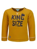 Bluzy dla chłopców - Chłopięca bluza bez kaptura żółta Lief r.86 - miniaturka - grafika 1