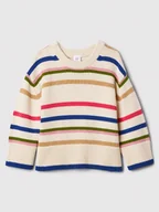 Bluzy i sweterki niemowlęce - GAP Sweter w kolorze kremowym - miniaturka - grafika 1