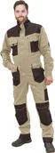 Odzież robocza - KOMBINEZON OCHRONNY LHOLLMAN LH-FMN-O; BEŻOWO-BRĄZOWO-CZARNY (52) - miniaturka - grafika 1