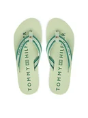 Klapki i japonki damskie - Tommy Hilfiger Japonki Th Webbing Summer Sandal FW0FW09193 Zielony - miniaturka - grafika 1