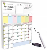 Magnesy - Planer Magnetyczny z Pisakiem na lodówkę Organizer Notes Kalendarz magnetyczny Uniwersalny na wiele lat - miniaturka - grafika 1