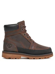 Timberland Trapery Courma Kid Boot W/ Rand TB0A5XHN9311 Brązowy - Buty dla chłopców - miniaturka - grafika 1