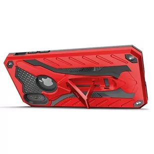 Zizo Static Cover Pancerne etui iPhone X z podstawką (Red/Black) - Etui i futerały do telefonów - miniaturka - grafika 3