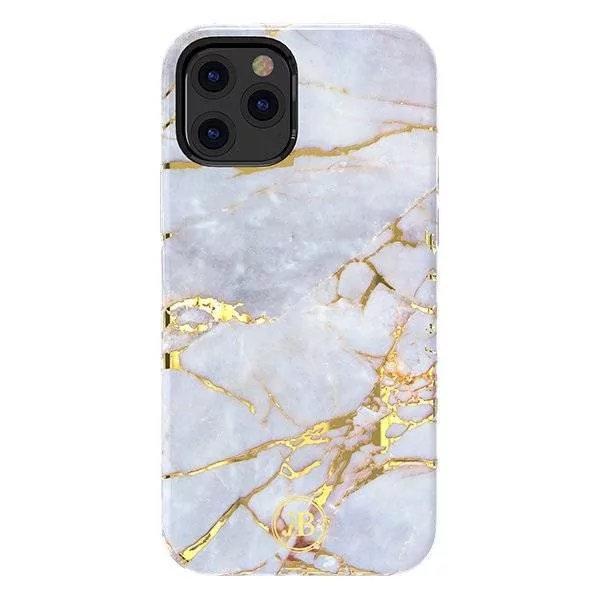 Kingxbar Marble Series-White iPhone 12 5.4''