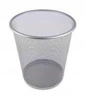 Kosze na śmieci - Kosz Metalowy Z Siatki Biurowy 10 Litrów SREBRNY - miniaturka - grafika 1