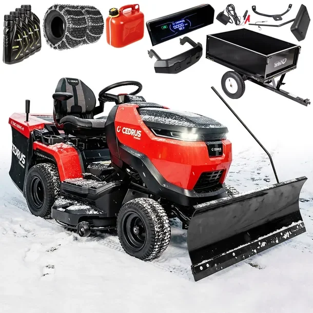CEDRUS Traktor Ogrodowy z Koszem C-TRAC-103HC Honda Automat 3w1 ZESTAW XXL