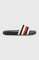 Klapki i japonki damskie - Tommy Hilfiger klapki TOMMY ESSENTIAL POOL SLIDE damskie kolor granatowy FW0FW07151 - miniaturka - grafika 1