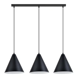 Czarno-złota wisząca lampa nad stół - 4X D122 A9-A47 - Lampy sufitowe - miniaturka - grafika 1