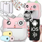 Aparaty natychmiastowe - APARAT NATYCHMIASTOWY DLA DZIECI DRUKUŚ MINI DRUKARKA TERMICZNA + 6 ROLEK - miniaturka - grafika 1