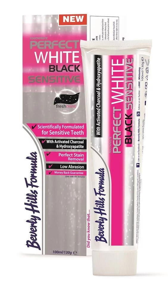 Beverly Hills Beverly Hills Perfect White Black Sensitive czarna pasta do zębów nadwrażliwych 100ml