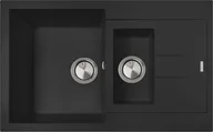 Zlewozmywaki - Zlew PLADOS ELEGANCE 78.15 CZARNY METAL (black metalik 44) (AM781544) - miniaturka - grafika 1