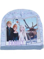 Czapki damskie - Disney Frozen Dwustronna czapka beanie "Kraina Lodu" w kolorze błękitnym - miniaturka - grafika 1