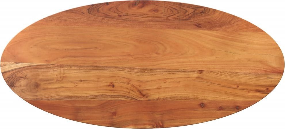 vidaXL Blat do stołu, 120x60x3,8 cm, owalny, lite drewno akacjowe