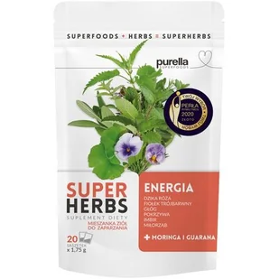 PURELLA Purella Superherbs Energia mieszanka ziołowa x 20 sasz - Zioła - miniaturka - grafika 1