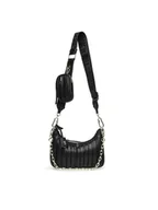 Torebki damskie - Steve Madden Torebka Bzarina Crossbody SM13001398-02002-BLK Czarny - miniaturka - grafika 1