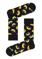 Skarpetki męskie - Happy Socks Hot Dog Dog, kolorowe i zabawne, Skarpety dla kobiet i mężczyzn, Czarny (41-46) - miniaturka - grafika 1
